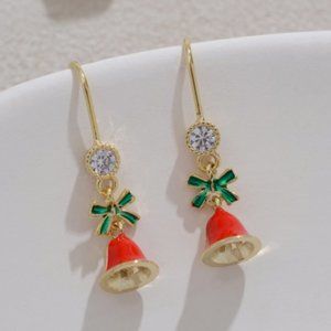 Cute Jingle Bell Christmas Earrings